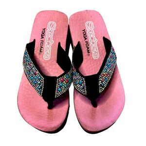 Skechers Girls Sandals With Crystals and Light Up Size 11